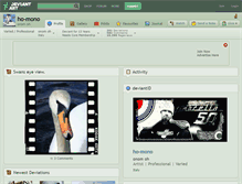 Tablet Screenshot of ho-mono.deviantart.com