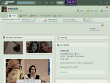 Tablet Screenshot of miss-july.deviantart.com