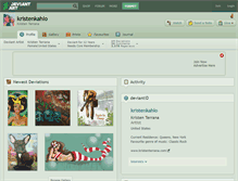 Tablet Screenshot of kristenkahlo.deviantart.com