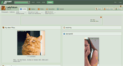 Desktop Screenshot of ladyfalcon.deviantart.com