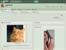 Tablet Screenshot of ladyfalcon.deviantart.com