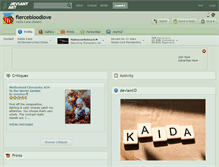 Tablet Screenshot of fiercebloodlove.deviantart.com