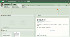 Desktop Screenshot of descendant-of-hecate.deviantart.com