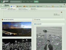 Tablet Screenshot of decsy.deviantart.com