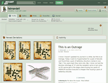 Tablet Screenshot of fatmandell.deviantart.com
