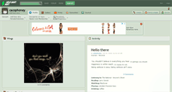 Desktop Screenshot of cacophoney.deviantart.com