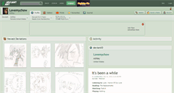 Desktop Screenshot of lovemychow.deviantart.com