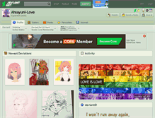 Tablet Screenshot of ahsayuni-love.deviantart.com