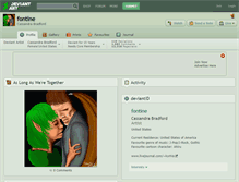 Tablet Screenshot of fontine.deviantart.com