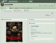 Tablet Screenshot of cantstraferight.deviantart.com