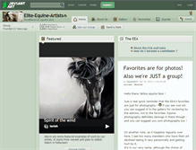 Tablet Screenshot of elite-equine-artists.deviantart.com