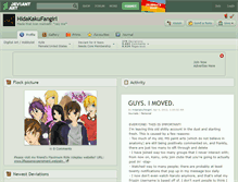 Tablet Screenshot of hidakakufangirl.deviantart.com