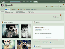 Tablet Screenshot of littlebear94.deviantart.com