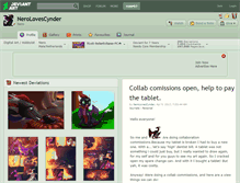 Tablet Screenshot of nerolovescynder.deviantart.com
