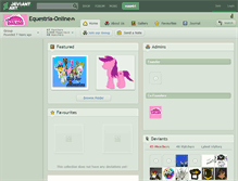 Tablet Screenshot of equestria-online.deviantart.com