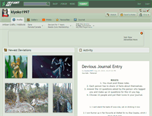 Tablet Screenshot of kiyoko1997.deviantart.com