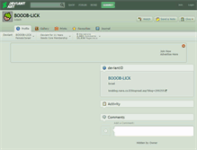 Tablet Screenshot of booob-lick.deviantart.com