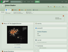 Tablet Screenshot of grimm-shadow.deviantart.com