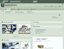 Tablet Screenshot of gundam-directory.deviantart.com