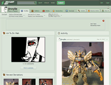 Tablet Screenshot of jinwylie.deviantart.com