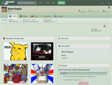 Tablet Screenshot of bisonyesplz.deviantart.com