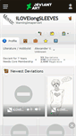 Mobile Screenshot of ilovelongsleeves.deviantart.com