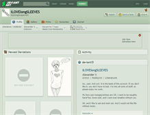 Tablet Screenshot of ilovelongsleeves.deviantart.com