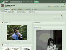 Tablet Screenshot of dindaus-senpai.deviantart.com