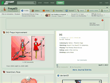 Tablet Screenshot of freya03.deviantart.com