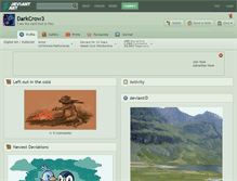 Tablet Screenshot of darkcrow3.deviantart.com