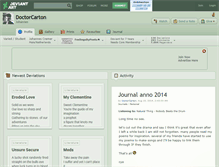 Tablet Screenshot of doctorcarton.deviantart.com