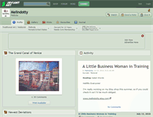 Tablet Screenshot of melindotty.deviantart.com