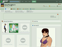 Tablet Screenshot of manythoughts13.deviantart.com