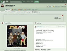 Tablet Screenshot of crashmurdoch.deviantart.com