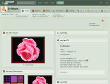 Tablet Screenshot of evilthorn.deviantart.com