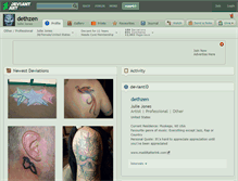 Tablet Screenshot of dethzen.deviantart.com