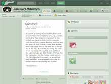 Tablet Screenshot of make-more-shadamy.deviantart.com