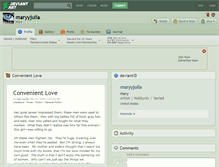 Tablet Screenshot of maryyjulia.deviantart.com