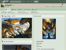 Tablet Screenshot of chrisscalf.deviantart.com