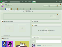 Tablet Screenshot of chimichumi.deviantart.com