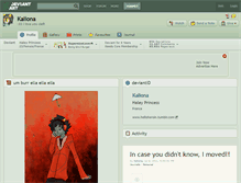 Tablet Screenshot of kaliona.deviantart.com