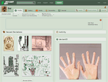 Tablet Screenshot of livr.deviantart.com