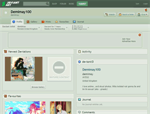 Tablet Screenshot of demimay100.deviantart.com