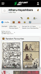 Mobile Screenshot of miharu-hayashibara.deviantart.com