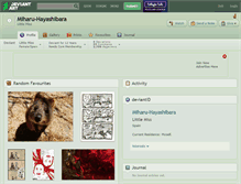 Tablet Screenshot of miharu-hayashibara.deviantart.com