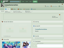 Tablet Screenshot of corpsedoctoradrian.deviantart.com