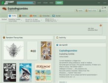 Tablet Screenshot of explodingzombies.deviantart.com
