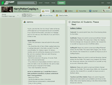 Tablet Screenshot of harrypottercosplay.deviantart.com