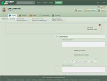 Tablet Screenshot of perrysecret.deviantart.com