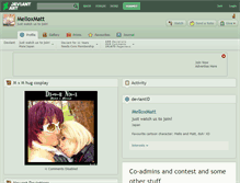 Tablet Screenshot of melloxmatt.deviantart.com